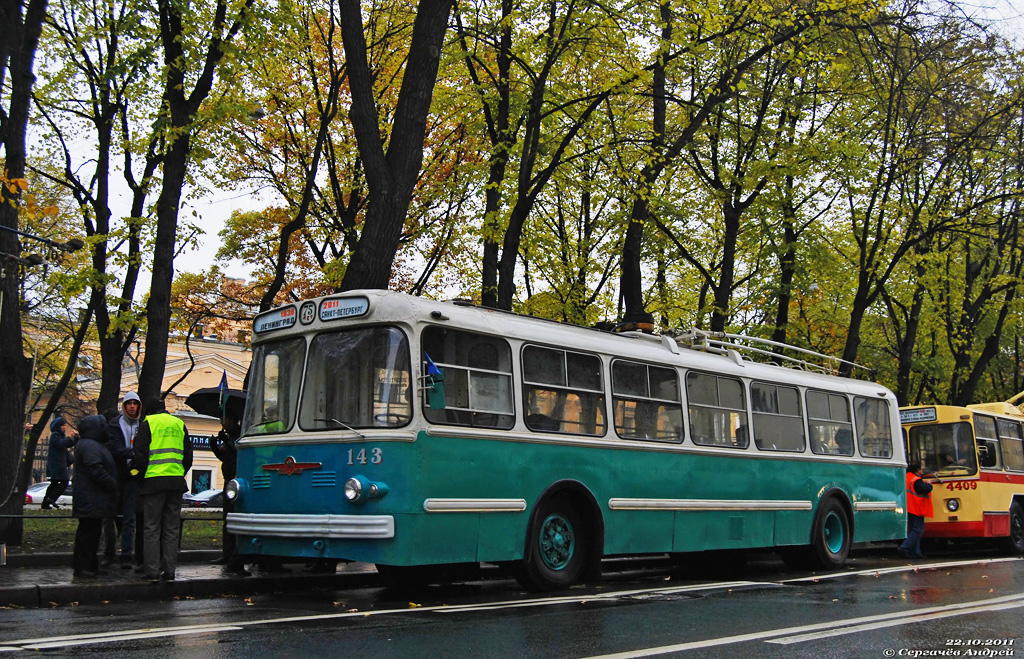 Pietari, ZiU-5G # 143; Pietari — The Leningrad-Petersburg trolleybus of 75 years