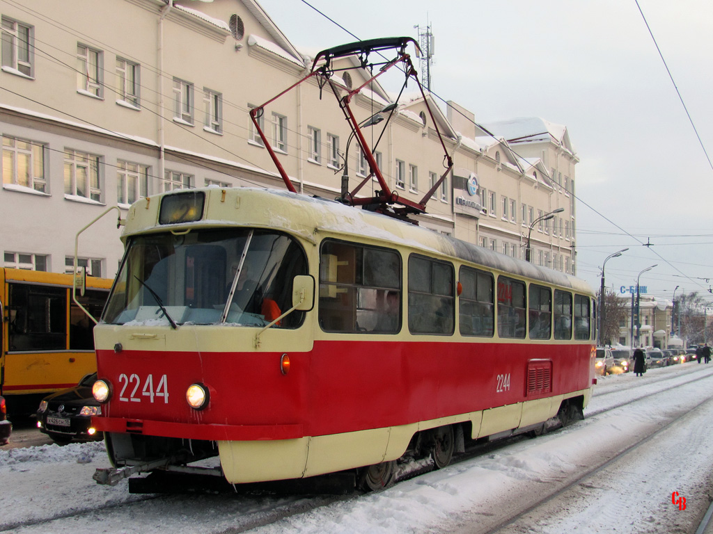 Ижевск, Tatra T3SU (двухдверная) № 2244