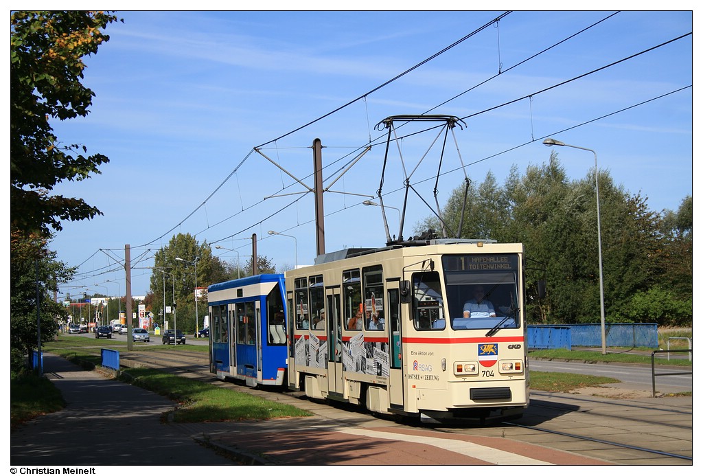 Rostock, Tatra T6A2M Nr. 704