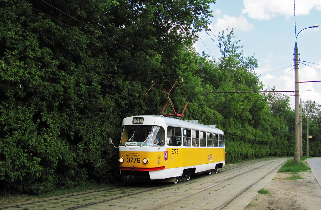 Москва, Tatra T3SU № 3776