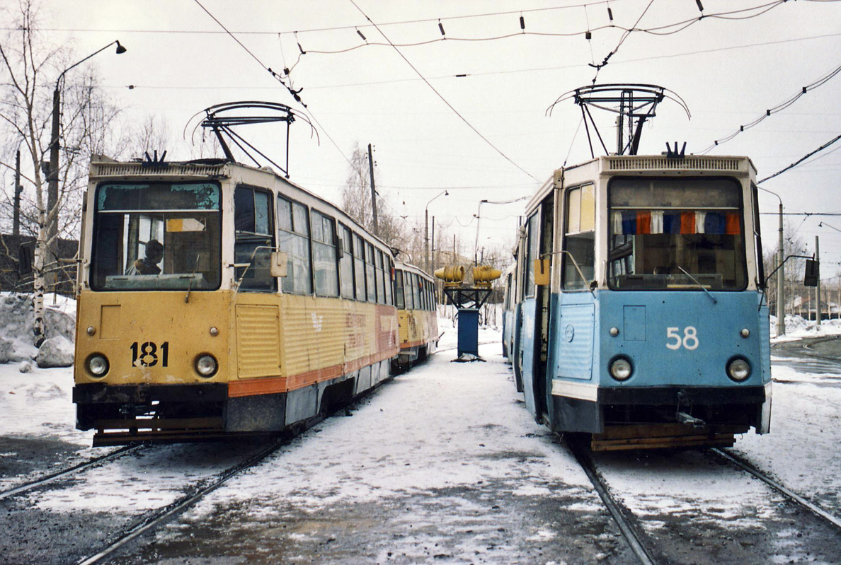 Nizhniy Tagil, 71-605 (KTM-5M3) № 181; Nizhniy Tagil, 71-605 (KTM-5M3) № 58