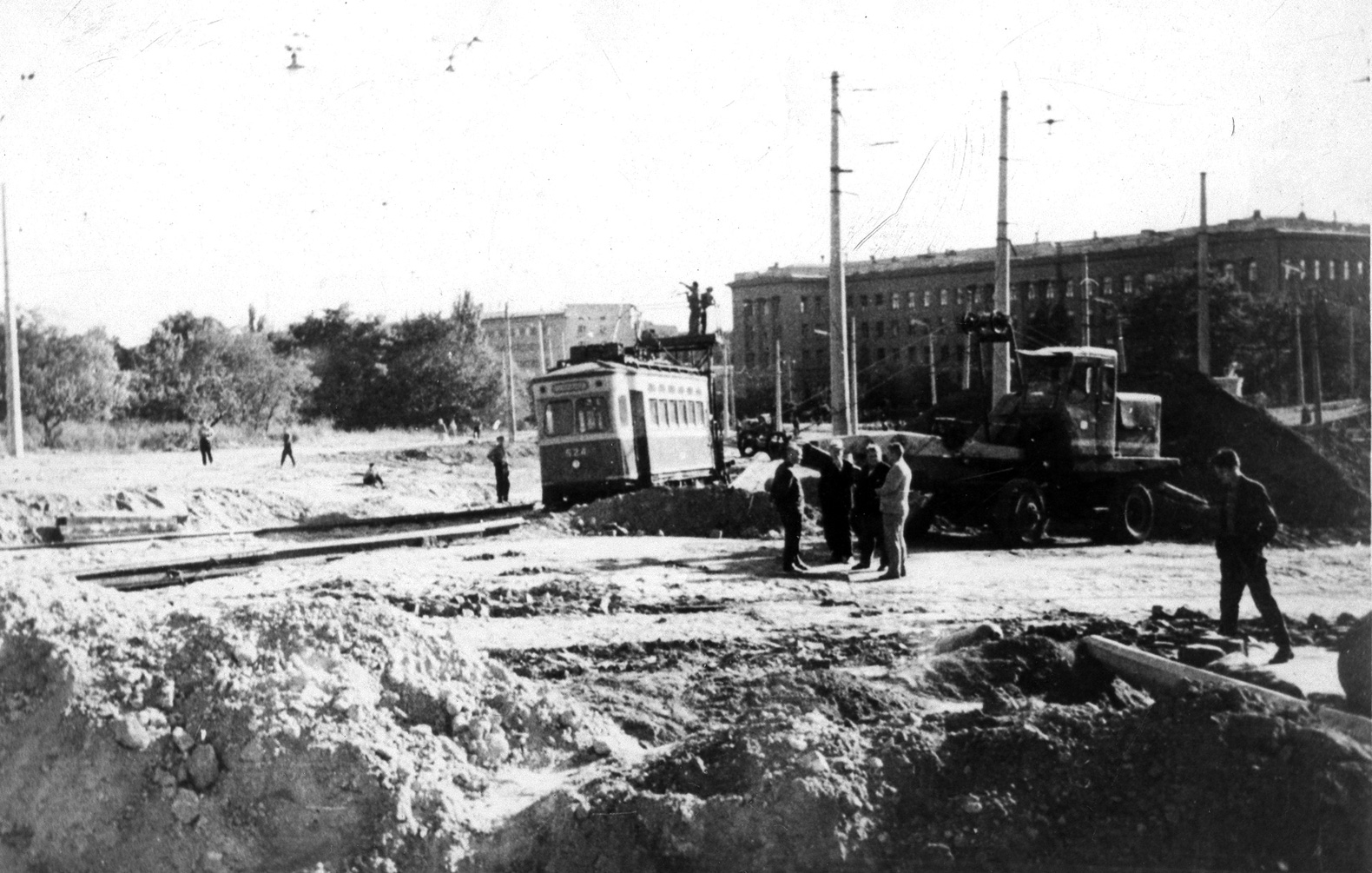 Odessza, Kolomna 2-axle motor car — 524; Odessza — Broad Gauge Reconstruction; Odessza — Old Photos: Tramway