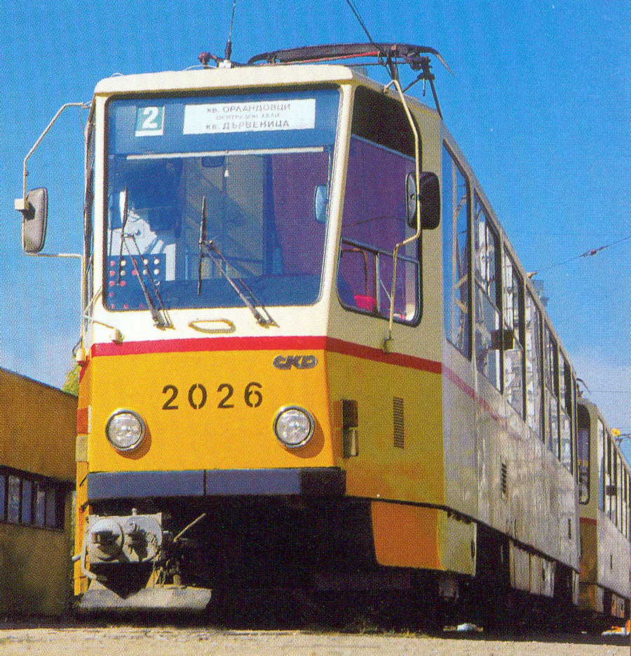 Sofia, Tatra T6A2B # 2026; Sofia — The anniversary edition: “100 Years public transport in Sofia”