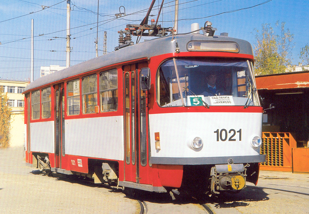 Sofia, Tatra T4D č. 1021; Sofia — The anniversary edition: “100 Years public transport in Sofia”