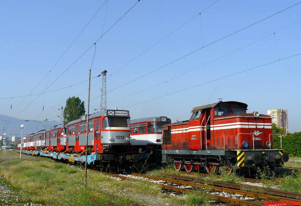 София, Tatra T4DC № 1213; София — Доставка и разтоварване на T4D-C от Хале — юли 2011 г.