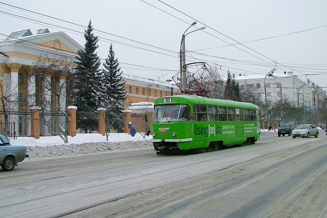 Yekaterinburg, Tatra T3SU (2-door) nr. 497