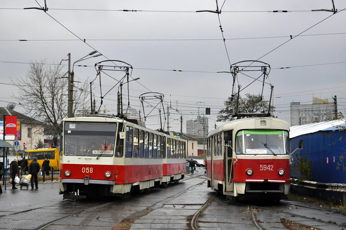 Киев, Tatra T6B5SU № 058; Киев, Tatra T3SU № 5942