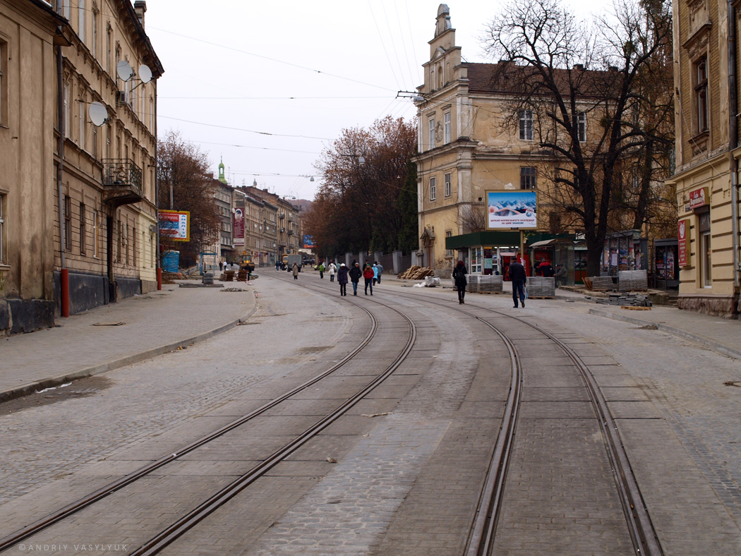 Ļviva — Tracks reconstruction: Lychakivska str. [15.06-20.11.2011]