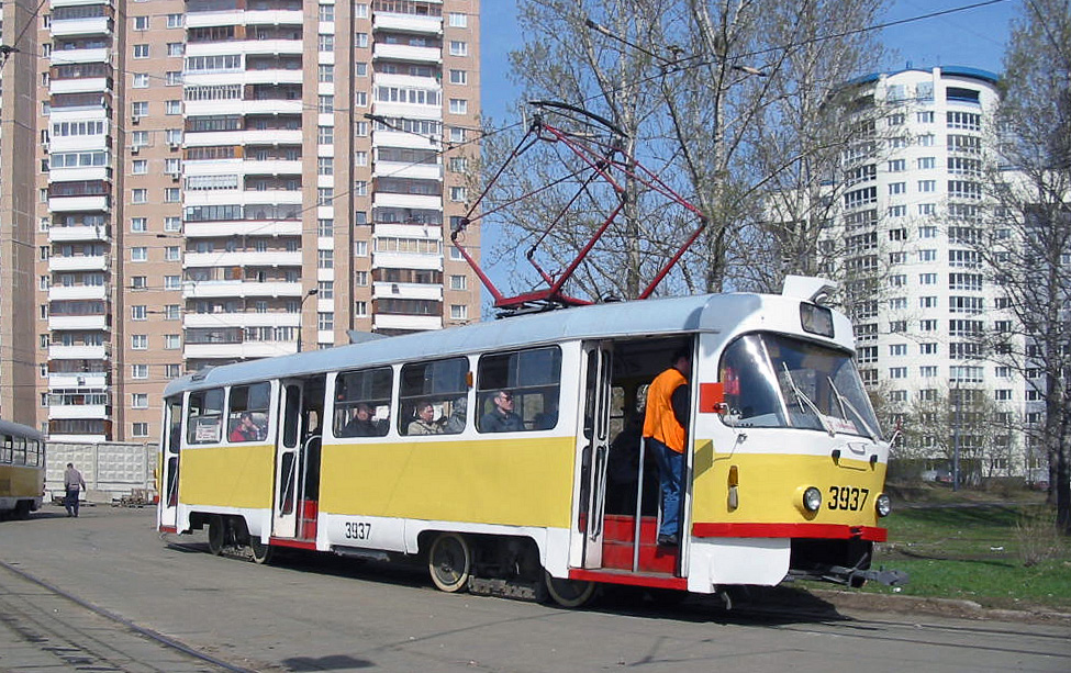Москва, Tatra T3SU № 3937