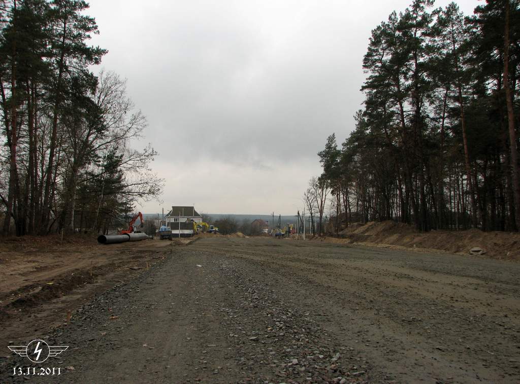 Kyjev — Construction of the trolleybus line to Irpin