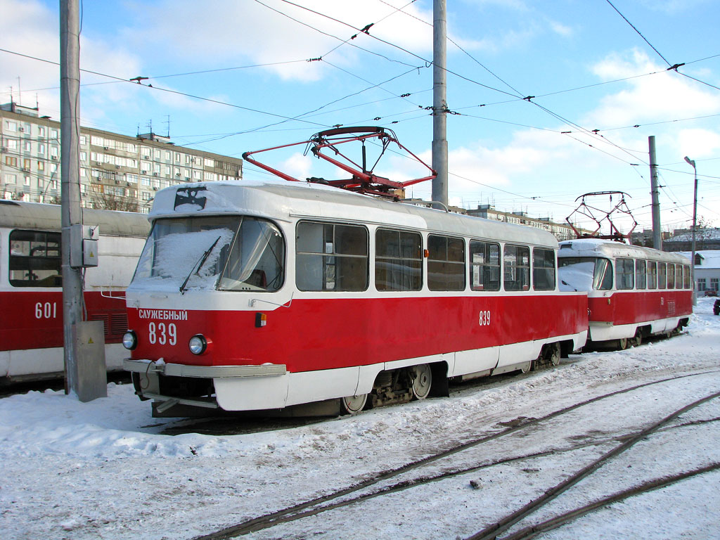 Самара, Tatra T3SU № 839; Самара — Городское трамвайное депо