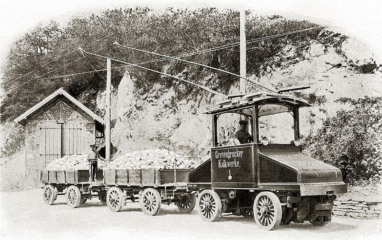 Grevenbrück, Cargo trolley nr. 1; Grevenbrück — Old photos • Alte Fotos