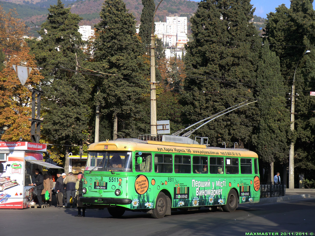 Крымский троллейбус, Škoda 9Tr19 № 5511