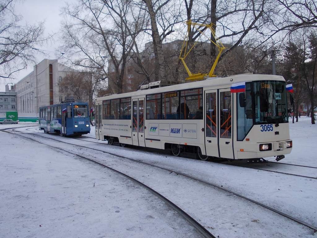 Новосибирск, 71-605 (КТМ-5М3) № 3009; Новосибирск, БКМ 60102 № 3065