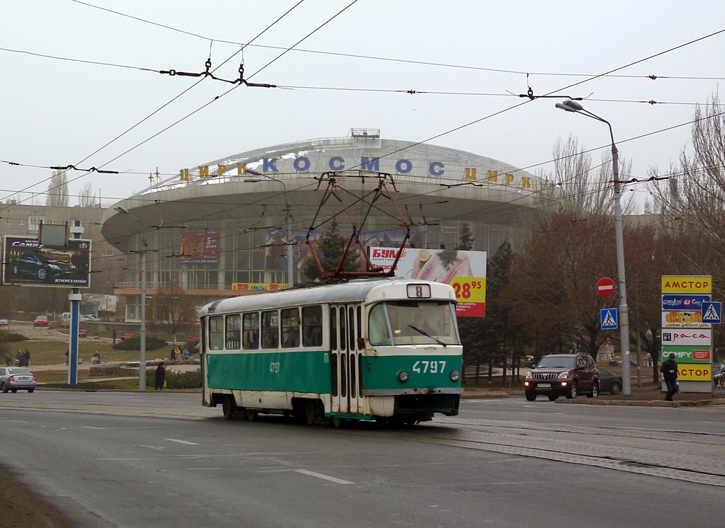 Донецк, Tatra T3SU (двухдверная) № 4797