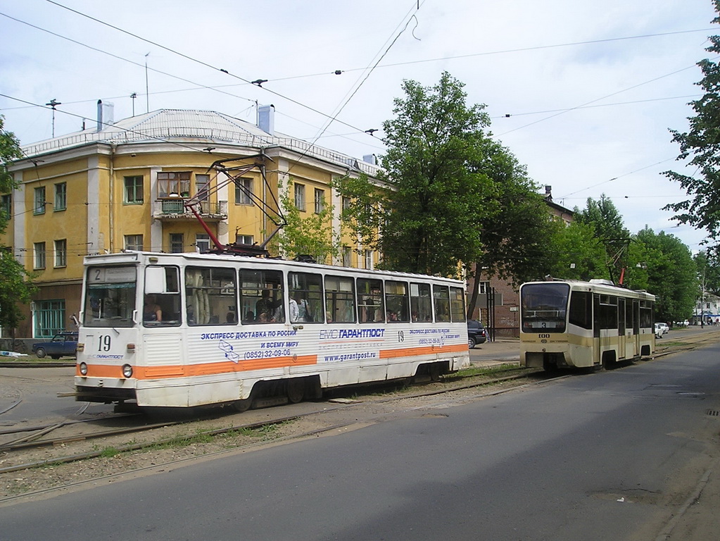 Ярославъл, 71-605 (КТМ-5М3) № 19; Ярославъл, 71-619К № 100