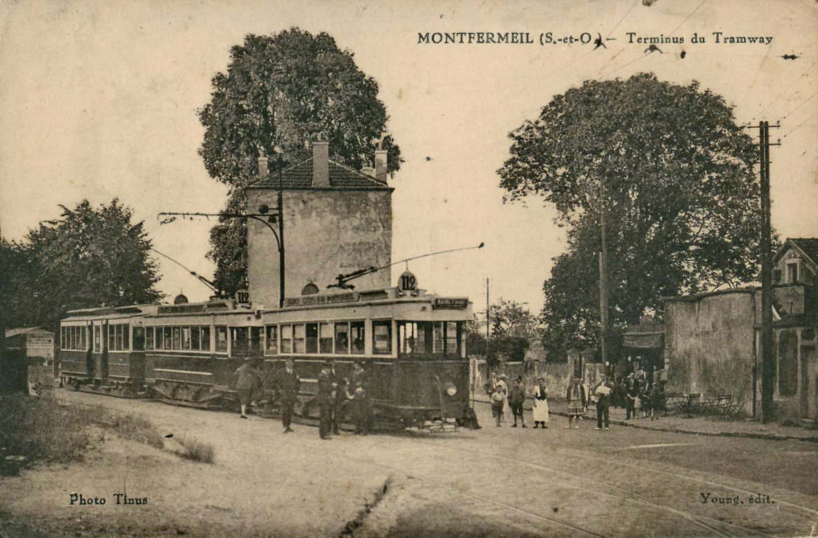 Montfermeil — Old photos of 1435 mm trams