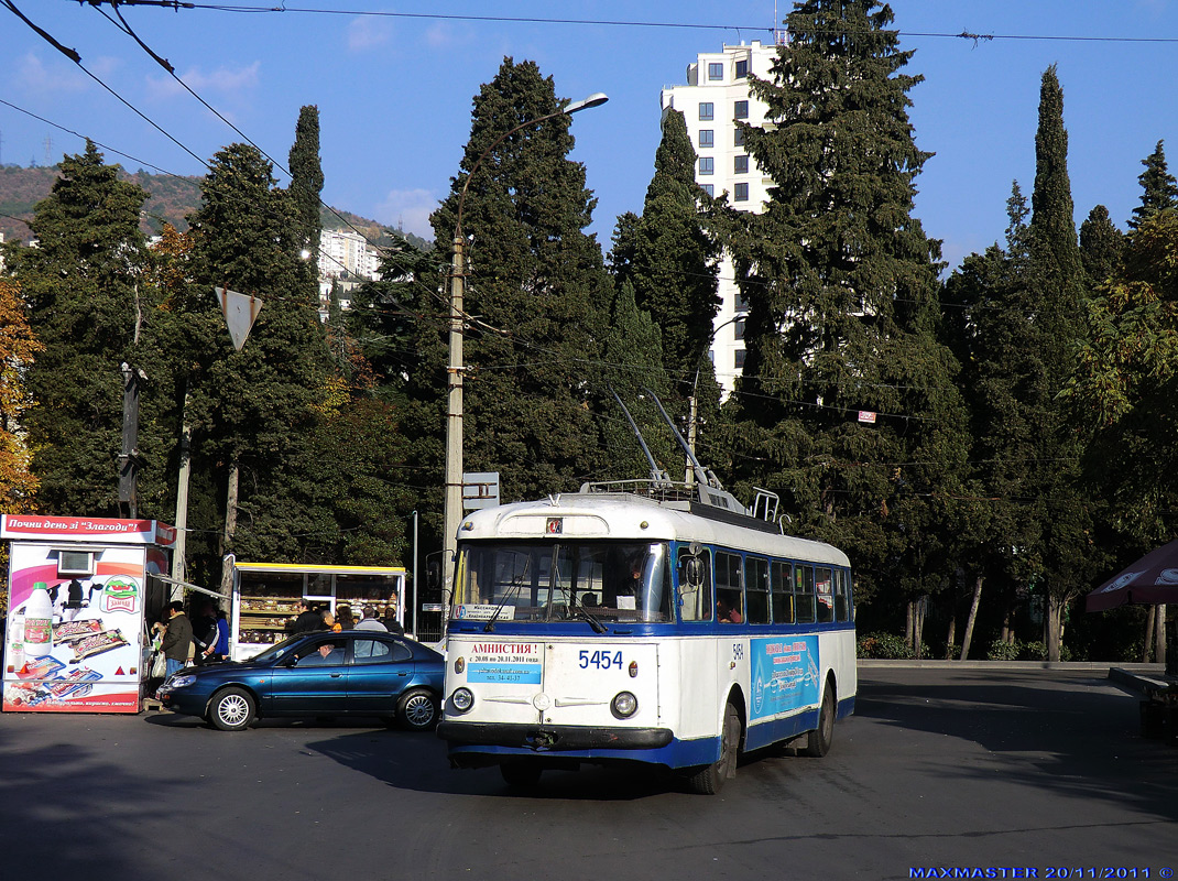 Krimmi trollid (Simferopol - Alušta - Jalta), Škoda 9Tr18 № 5454