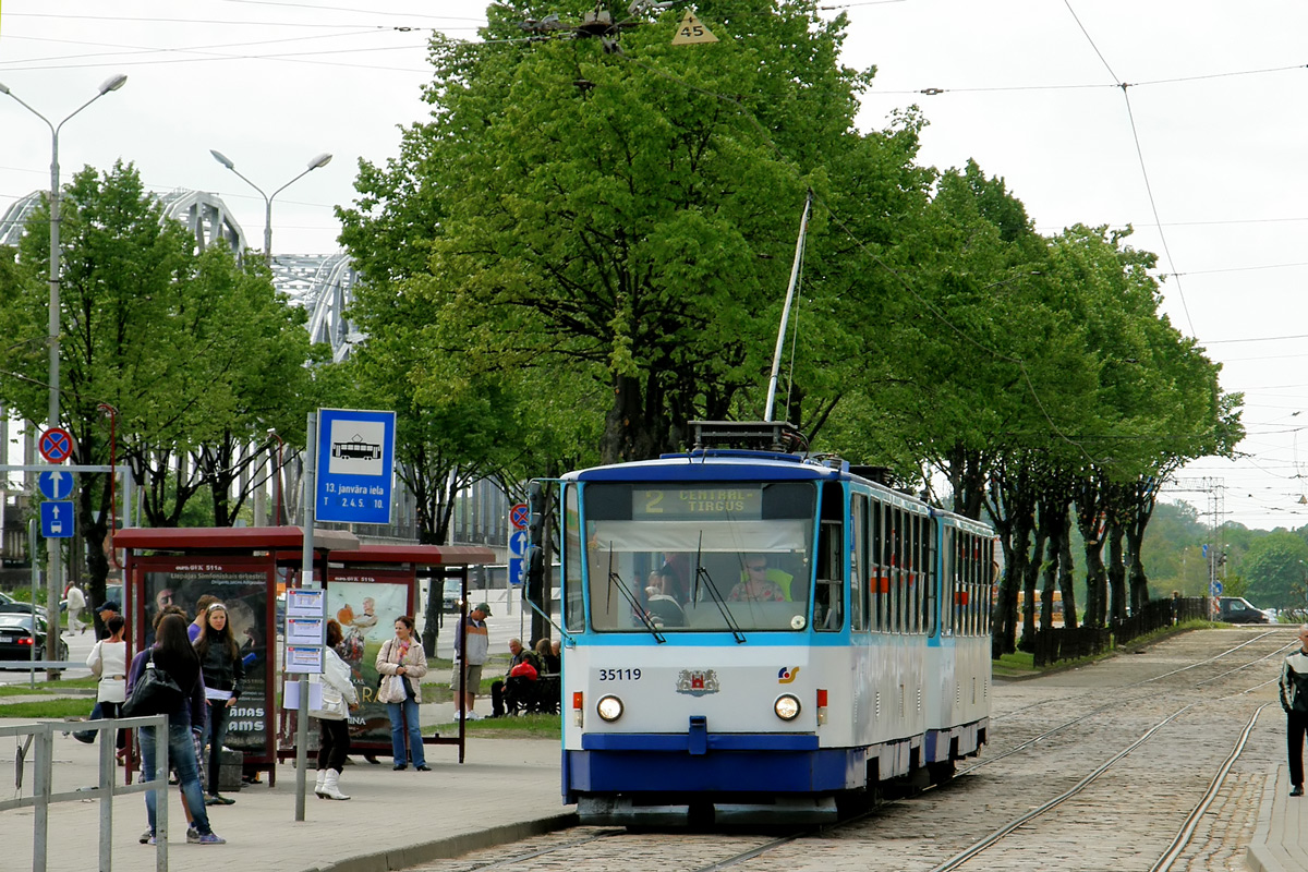 Рига, Tatra T3MR (T6B5-R) № 35119