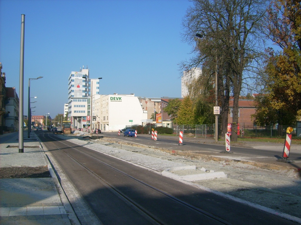 Котбус — Реконструкция трамвайной линии на Вокзальной улице
