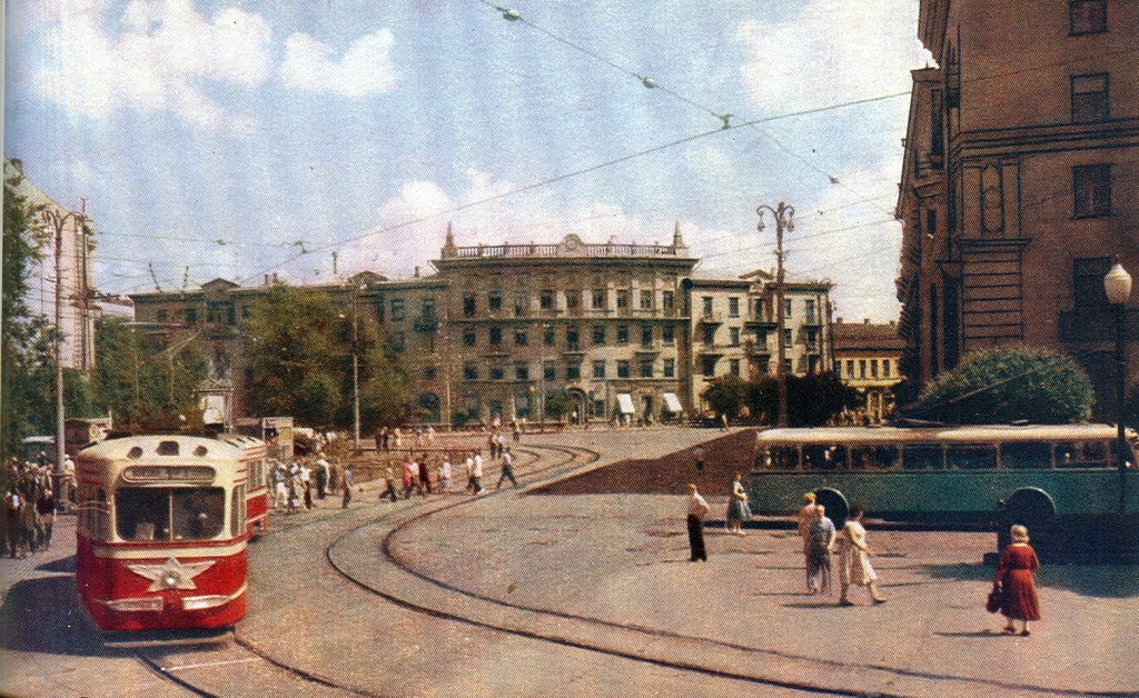 Dnipro — Old photos: Tram; Dnipro — Old photos: Trolleybus