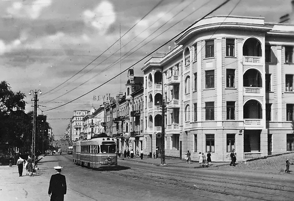 Vladivostok — Historic Photos — Tramway (1946-1970)