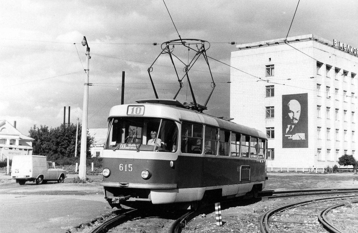 Volgograd, Tatra T3SU (2-door) № 615; Volgograd — Historical photos — Volgograd