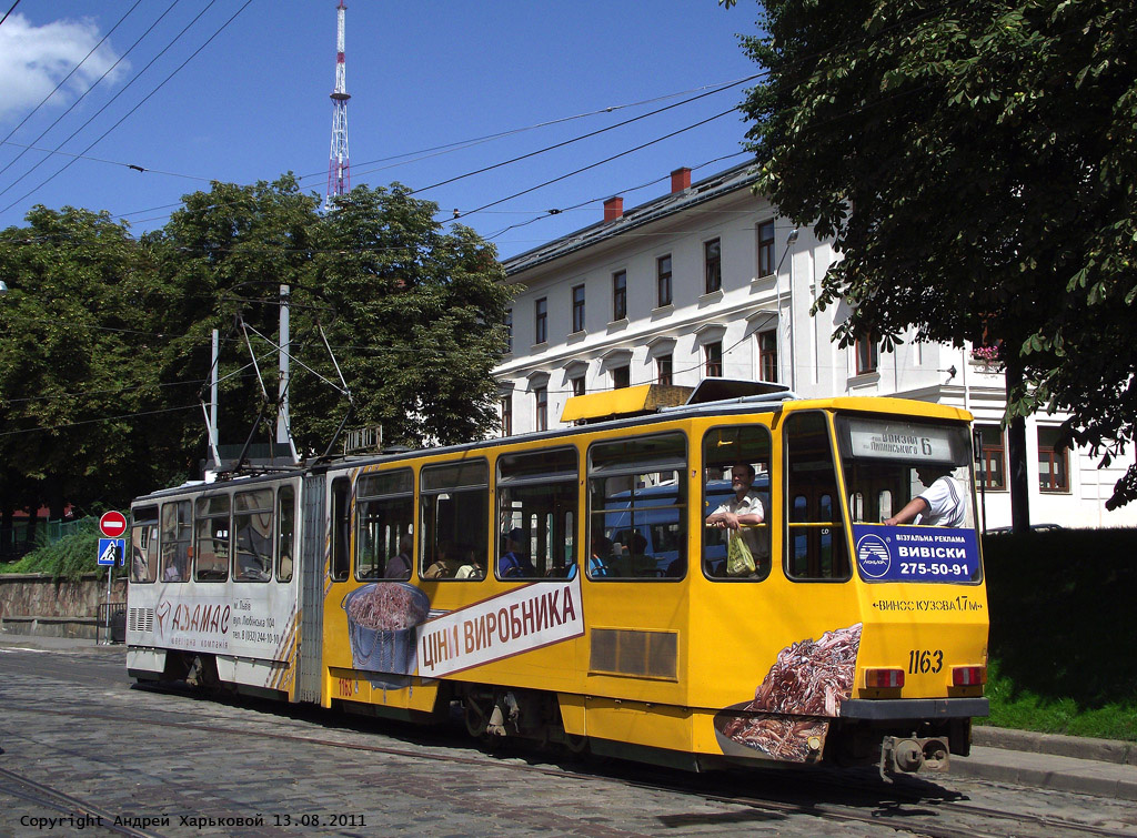 Lviv, Tatra KT4D № 1163