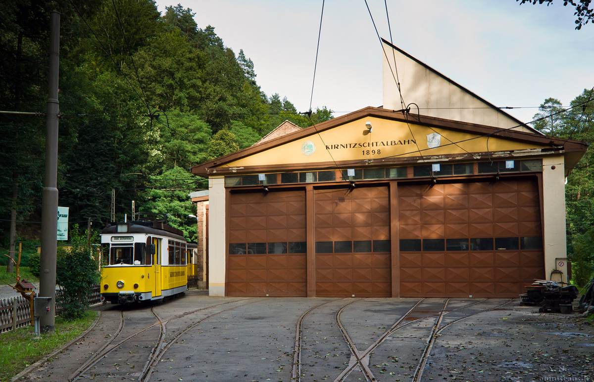 Bad Schandau — Tram line and infrastructure • Strecke und Infrastruktur