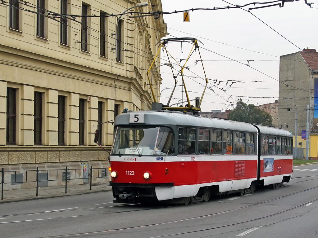 Brno, Tatra K2YU № 1123