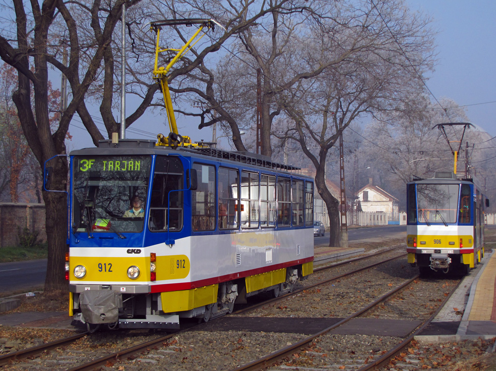 Szeged, Tatra T6A2 № 912; Szeged, Tatra T6A2 № 906