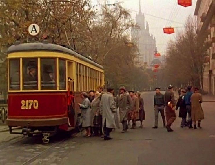 莫斯科, KM # 2170; 莫斯科 — Historical photos — Tramway and Trolleybus (1946-1991); 莫斯科 — Moscow tram in the movies