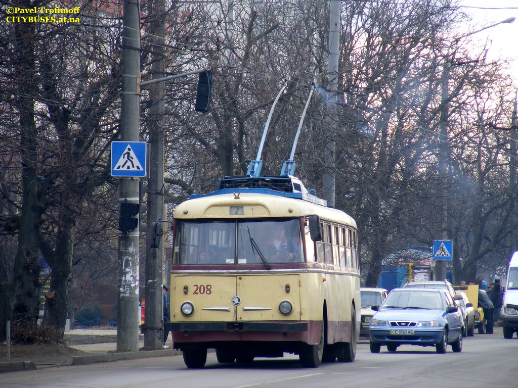 Черновцы, Škoda 9TrH27 № 208