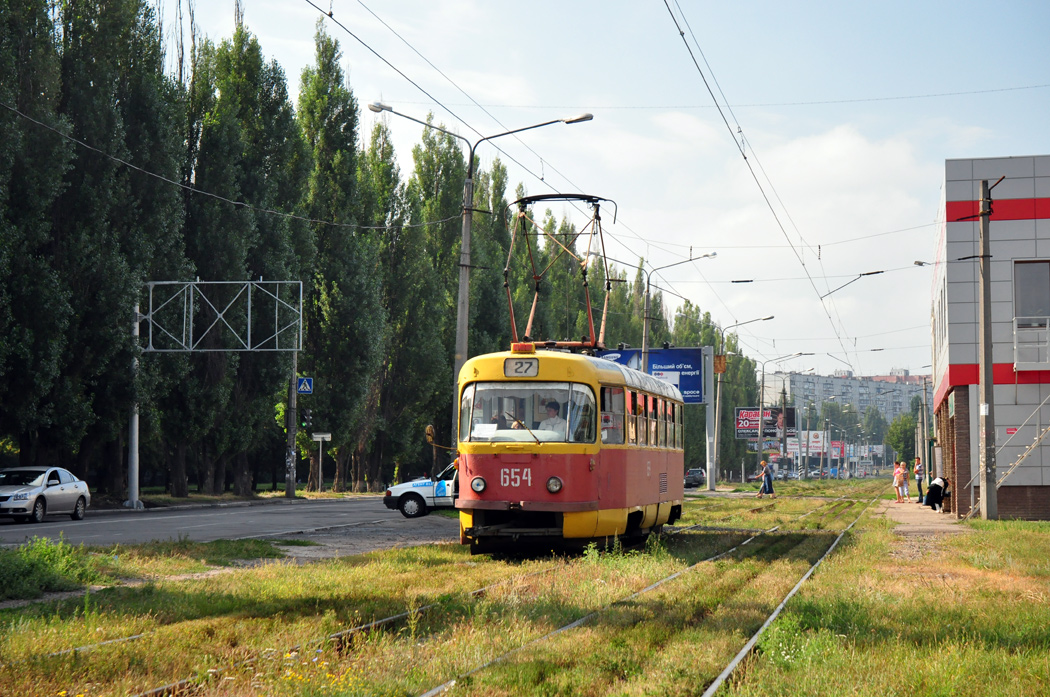 Харьков, Tatra T3SU № 654