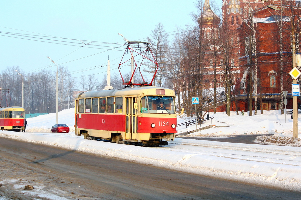 Іжевськ, Tatra T3SU (двухдверная) № 1134