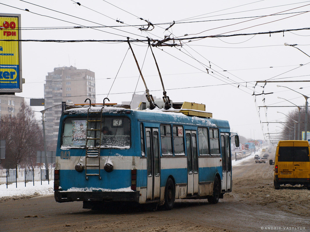 Lviv, LAZ-52522 # 043; Lviv — Building of trolleybus lines
