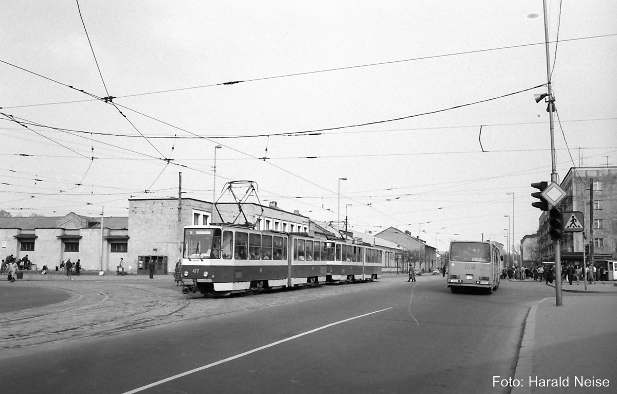 Калининград, Tatra KT4SU № 417; Калининград — Старые фотографии