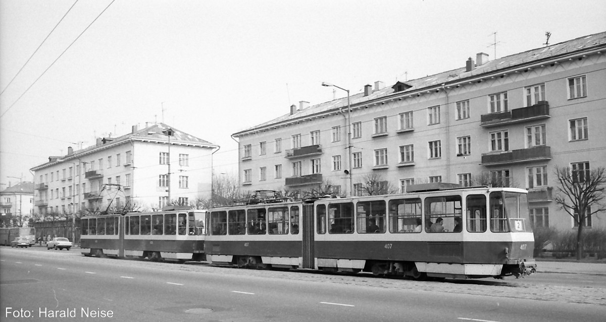 Kaliningrad, Tatra KT4SU č. 407; Kaliningrad — Old photos