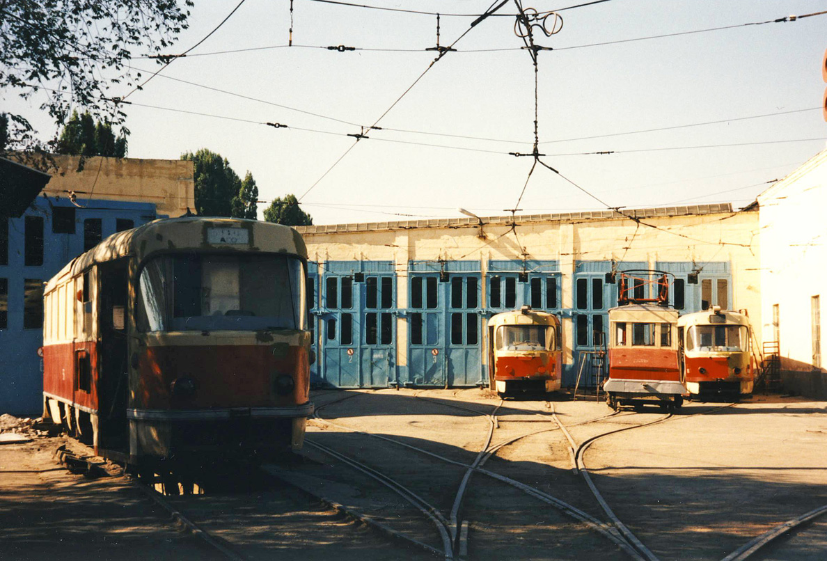 Volgograd, Tatra T3SU (2-door) # 56; Volgograd, Electric locomotive # МВ-84