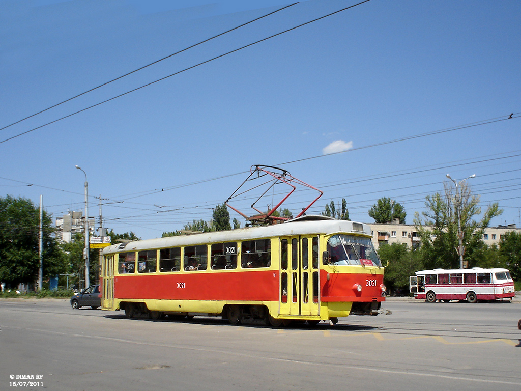 Volgograd, Tatra T3SU (2-door) č. 3021