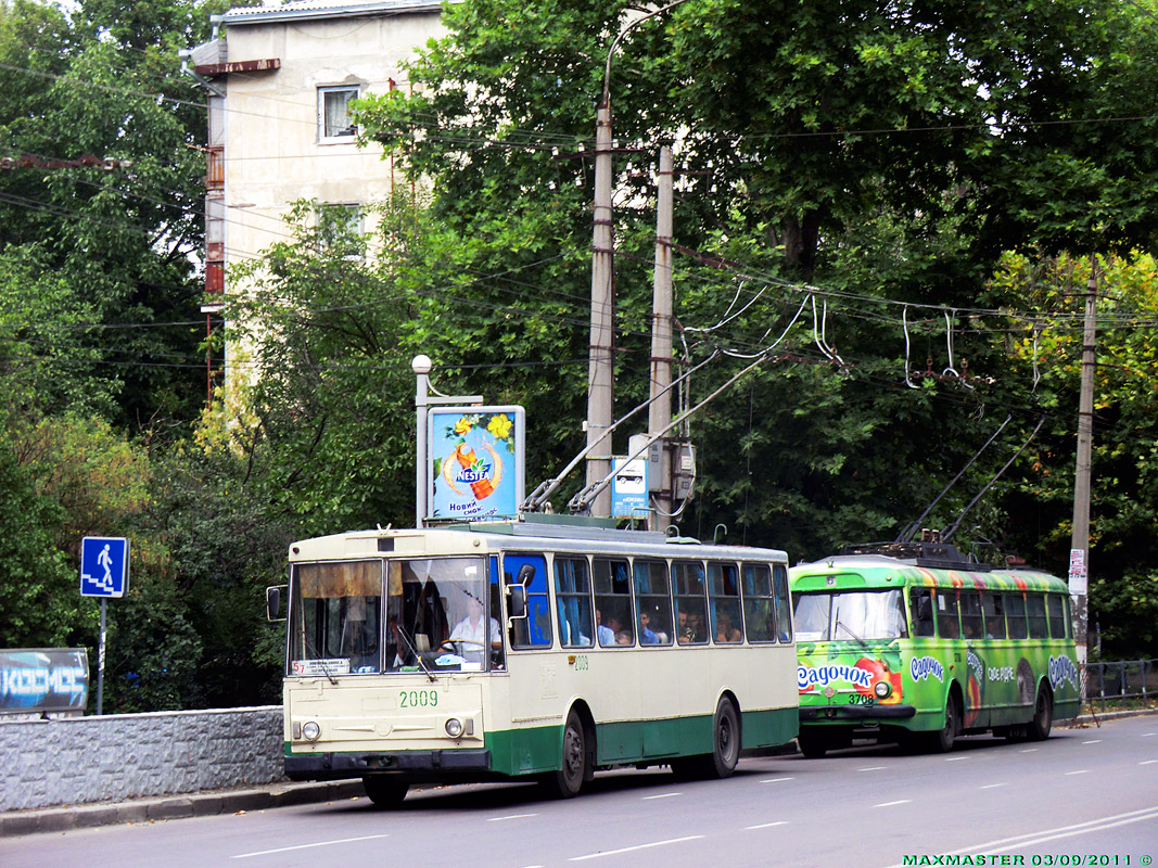 Krimmi trollid (Simferopol - Alušta - Jalta), Škoda 14Tr02/6 № 2009; Krimmi trollid (Simferopol - Alušta - Jalta), Škoda 9TrH27 № 3708