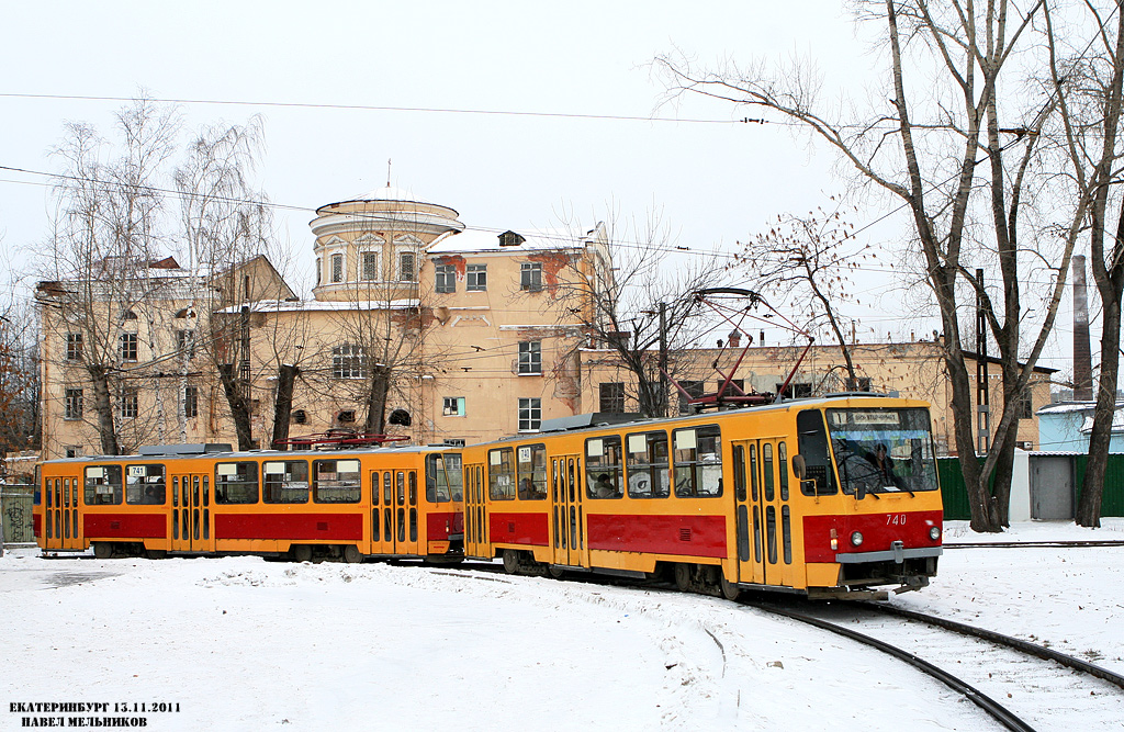 Екатеринбург, Tatra T6B5SU № 740