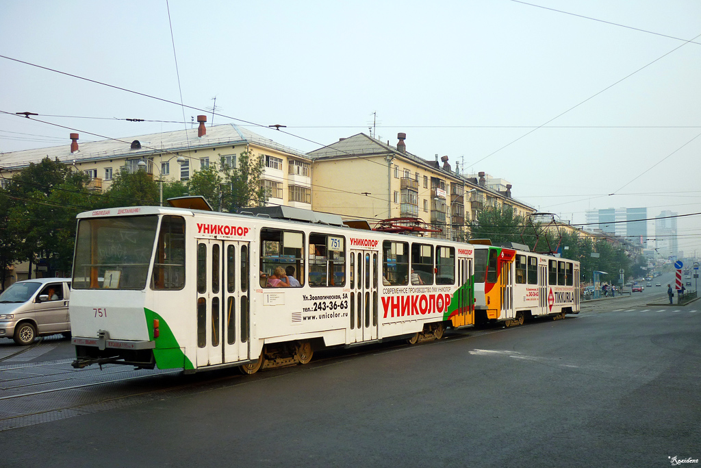 Екатеринбург, Tatra T6B5SU № 751