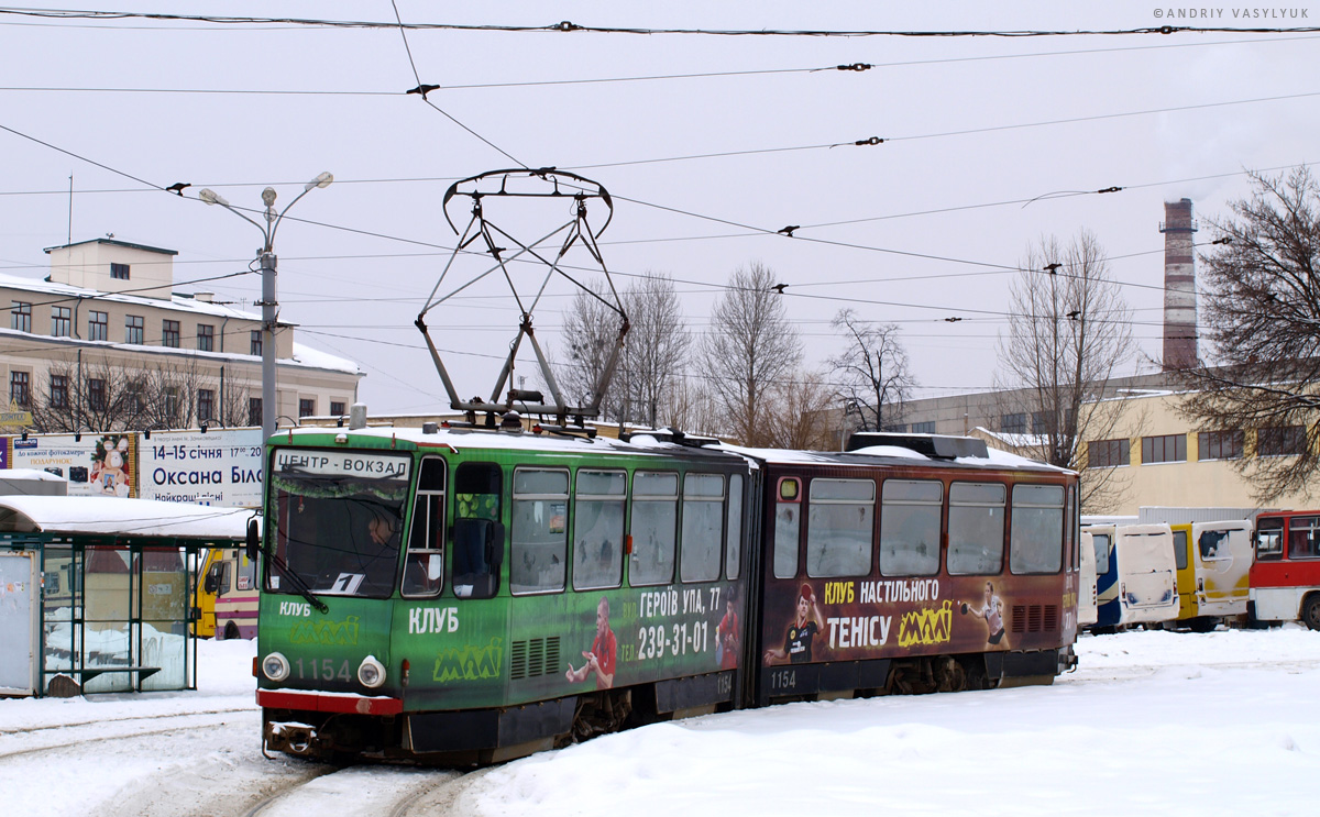 Львов, Tatra KT4D № 1154