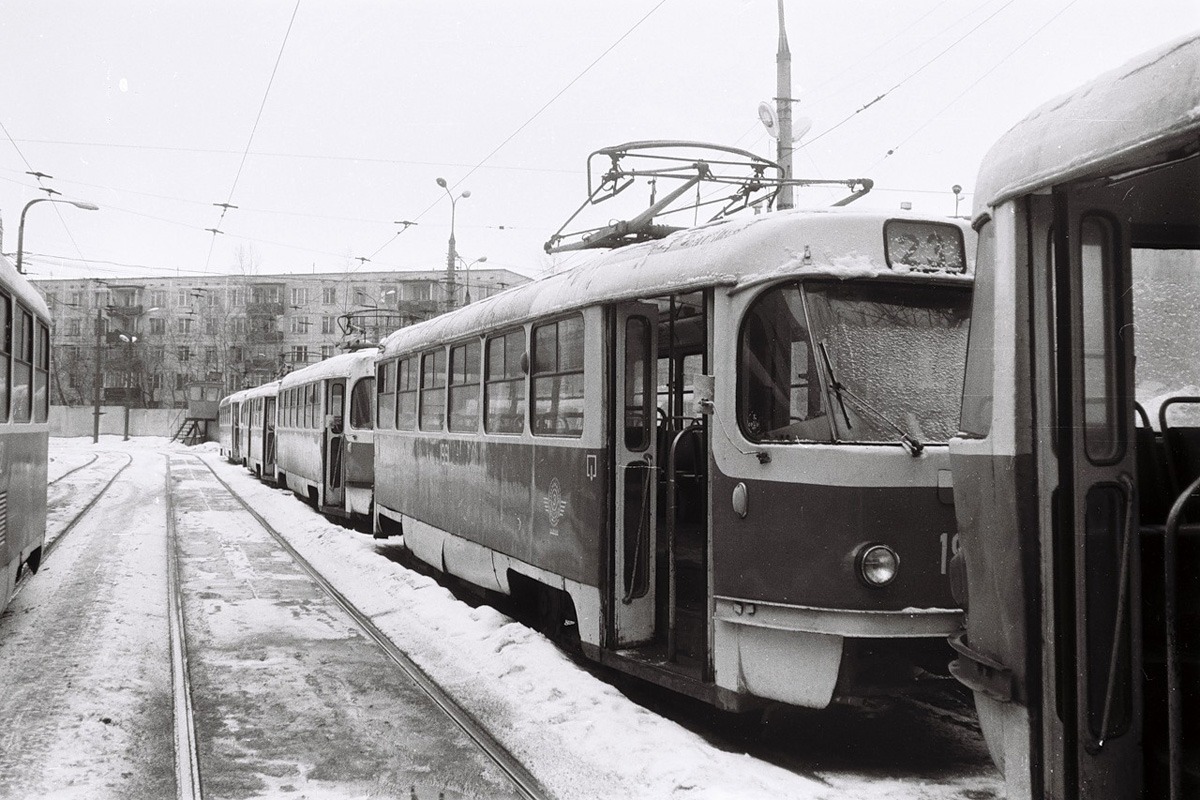Москва, Tatra T3SU (двухдверная) № 1961; Москва — Трамвайные депо: [3] Краснопресненское. Старая территория в Ваганьково (до 2002)