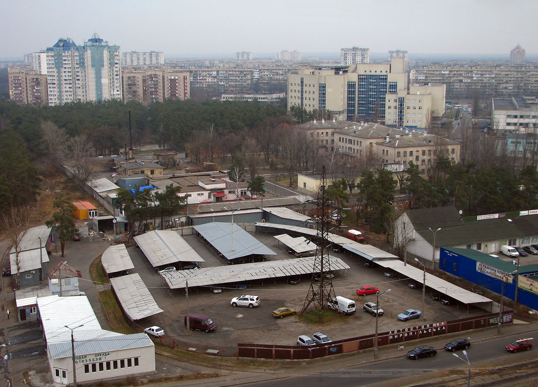 Киев — Конечные станции и кольца; Киев — Трамвайные линии: Cлужебные линии