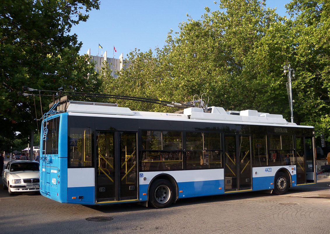 克里米亚无轨电车, Bogdan T70115 # 4420; 塞瓦斯托波爾 — Casting of trolley buses for Sevastopol