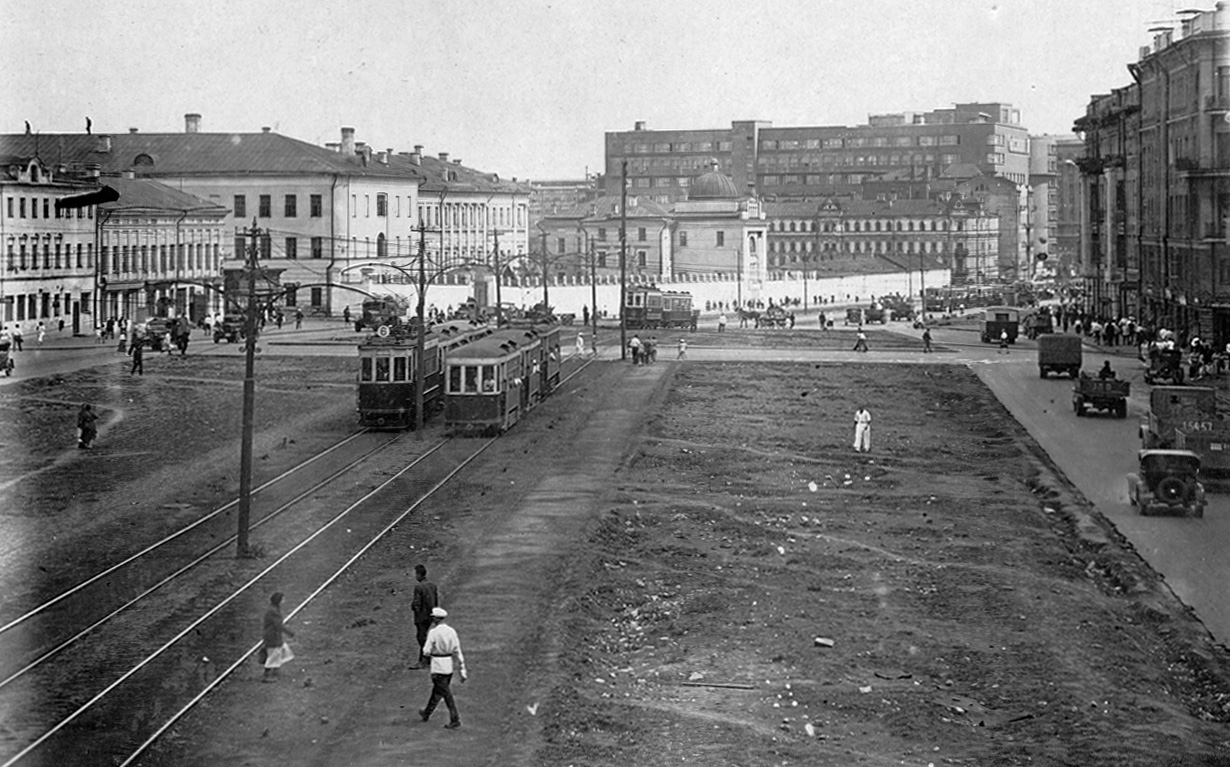 Масква — Исторические фотографии — Трамвай и Троллейбус (1921-1945)