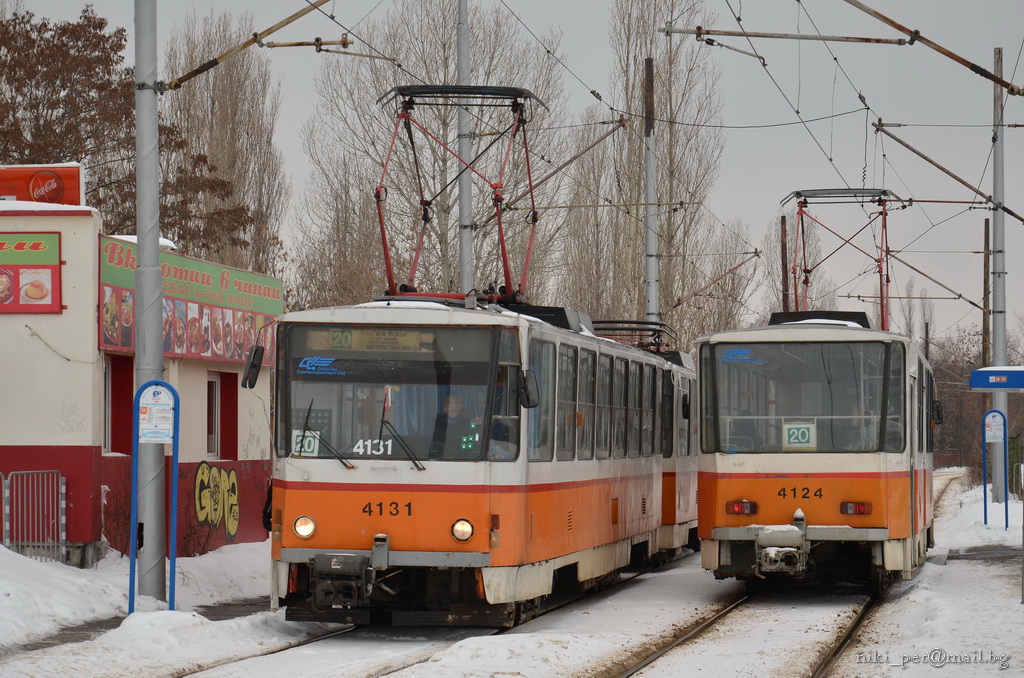 Sofia, Tatra T6B5B Nr 4131; Sofia, Tatra T6B5B Nr 4124