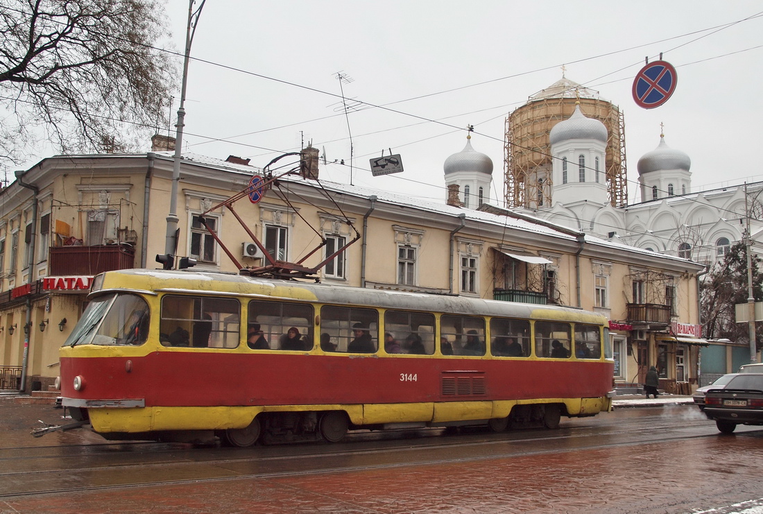 Одесса, Tatra T3SU (двухдверная) № 3144